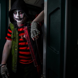 Clown Terrorizes Downtown Porta Potties in Jacksonville, Florida.